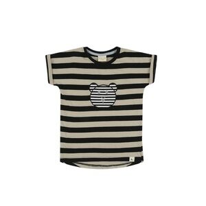 Turtledove London Long Length Tee Stripe Character Applique Size 3/4